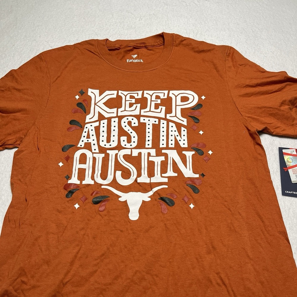 Keep Austin Austin Fanatics Texas Longhorns Hometown Collection Men's Medium NWT
